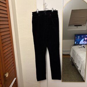 Citizens of Humanity Olivia High Rise Slim Ankle Corduroy Pants - Black, 25